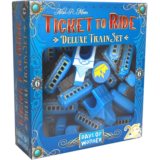 Ticket to Ride: 20th Anniversary Deluxe train set - modrý