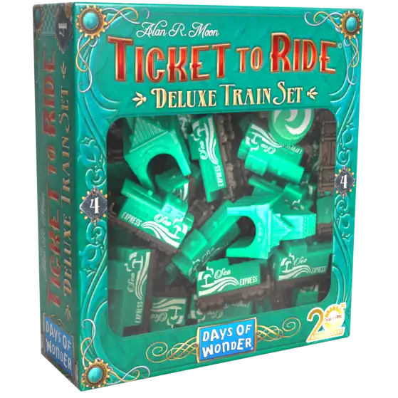 Ticket to Ride: 20th Anniversary Deluxe train set - zelený