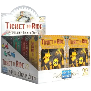 Ticket to Ride: 20th Anniversary Deluxe train set (5 setů/barev)