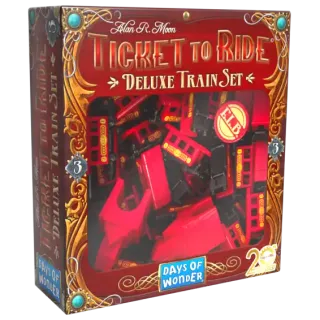 Ticket to Ride: 20th Anniversary Deluxe train set - červený